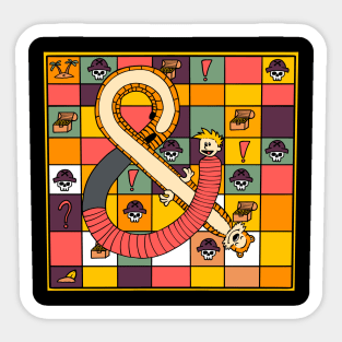 Snakes and Ladders Game Sticker